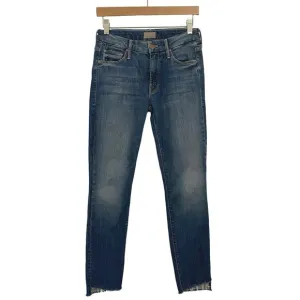Mother The Looker Ankle Step Fray Jeans Women’s Size 24 Can’t Leave It alone