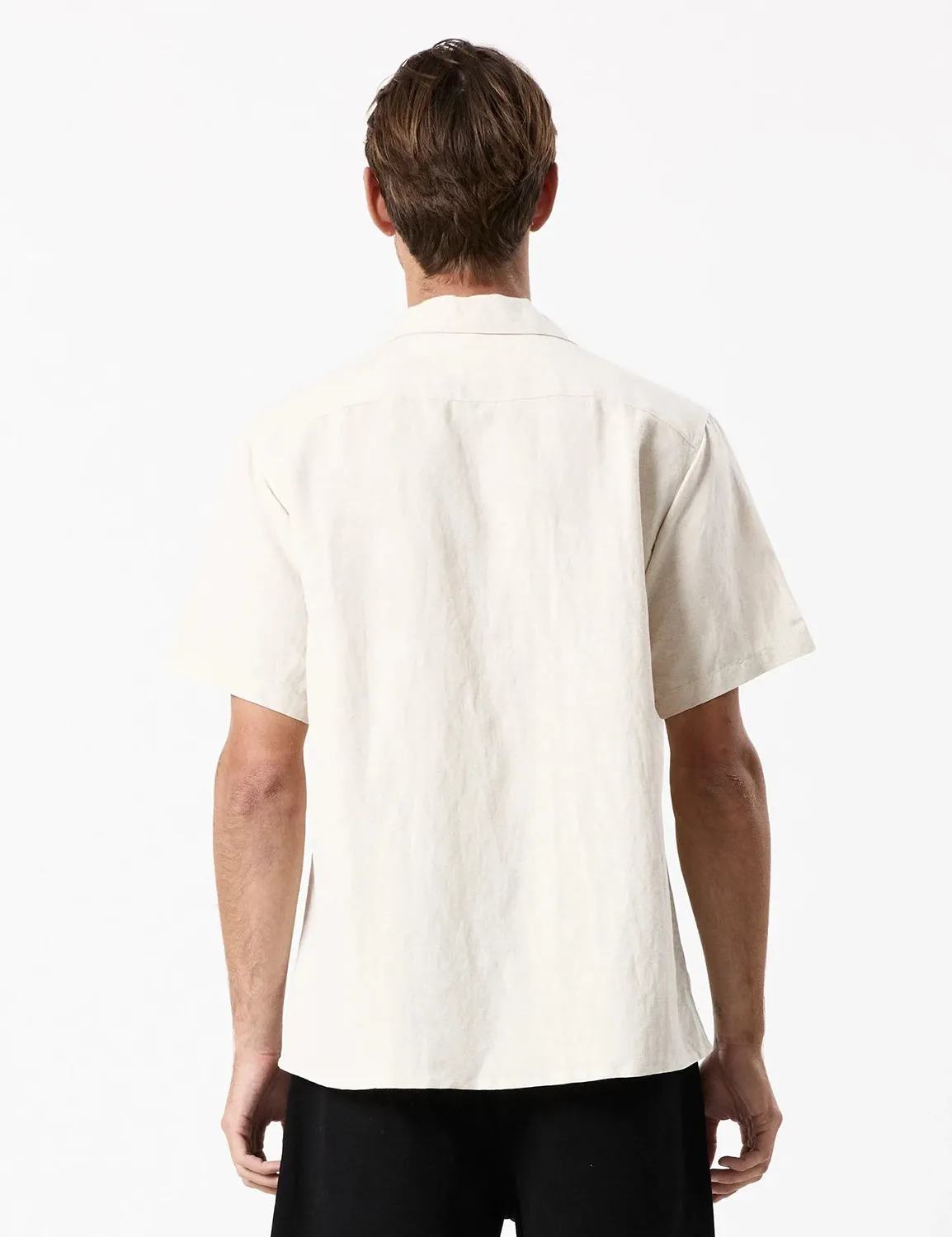 MR SIMPLE COCO EMBROIDERED CUBAN S/S BOWLER SHIRT BM043306
