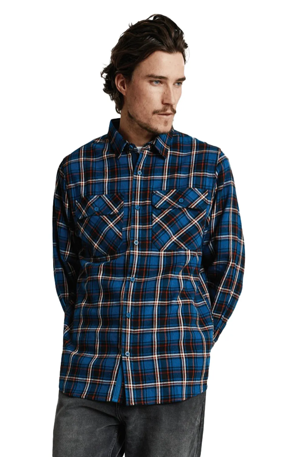 MR SIMPLE FLANNEL L/S CHECK SHIRT