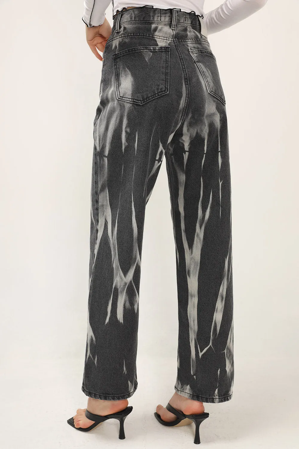 Nala Grunge Wash Wide Jeans