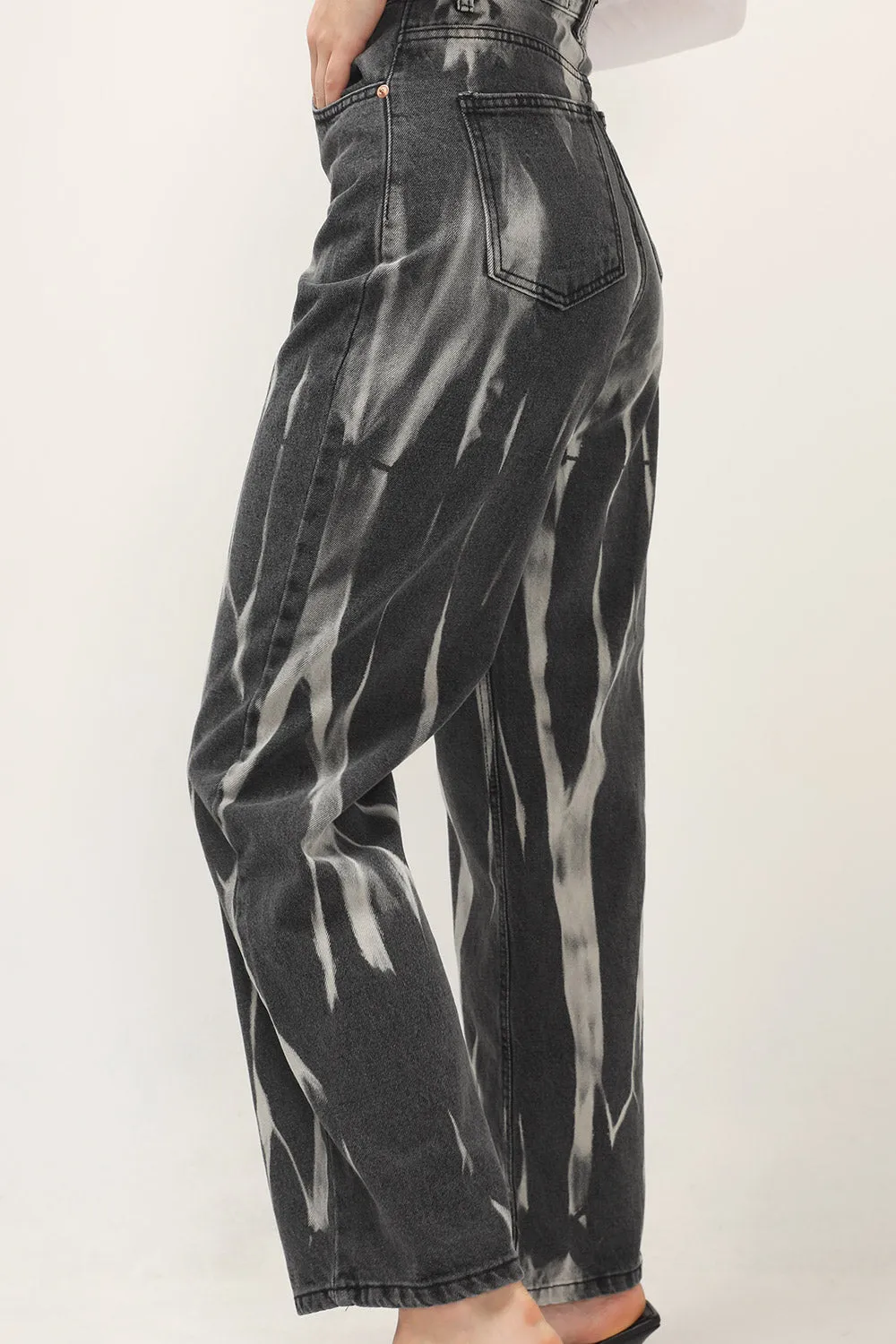 Nala Grunge Wash Wide Jeans