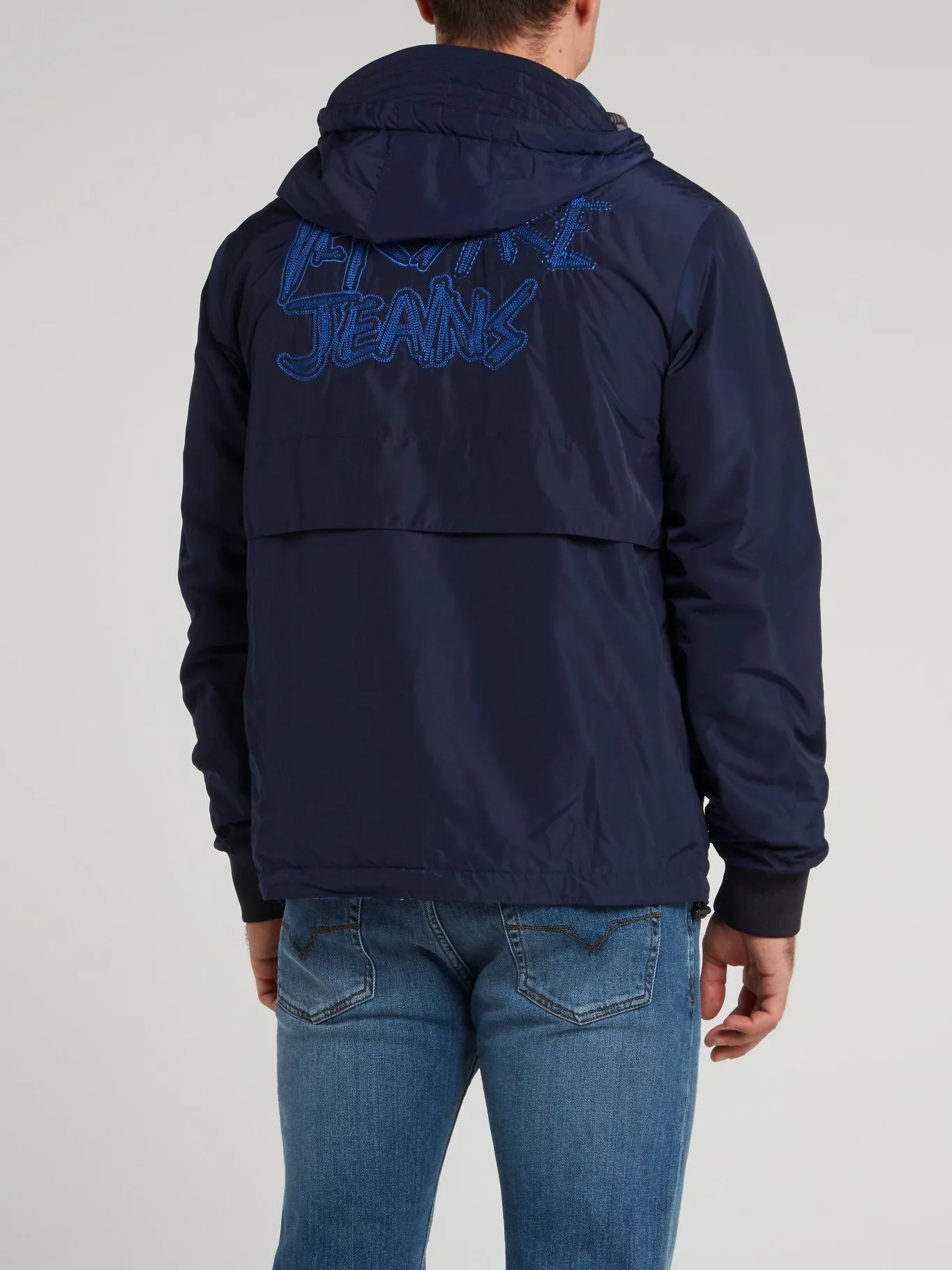 Navy Reversible Logo Jacket