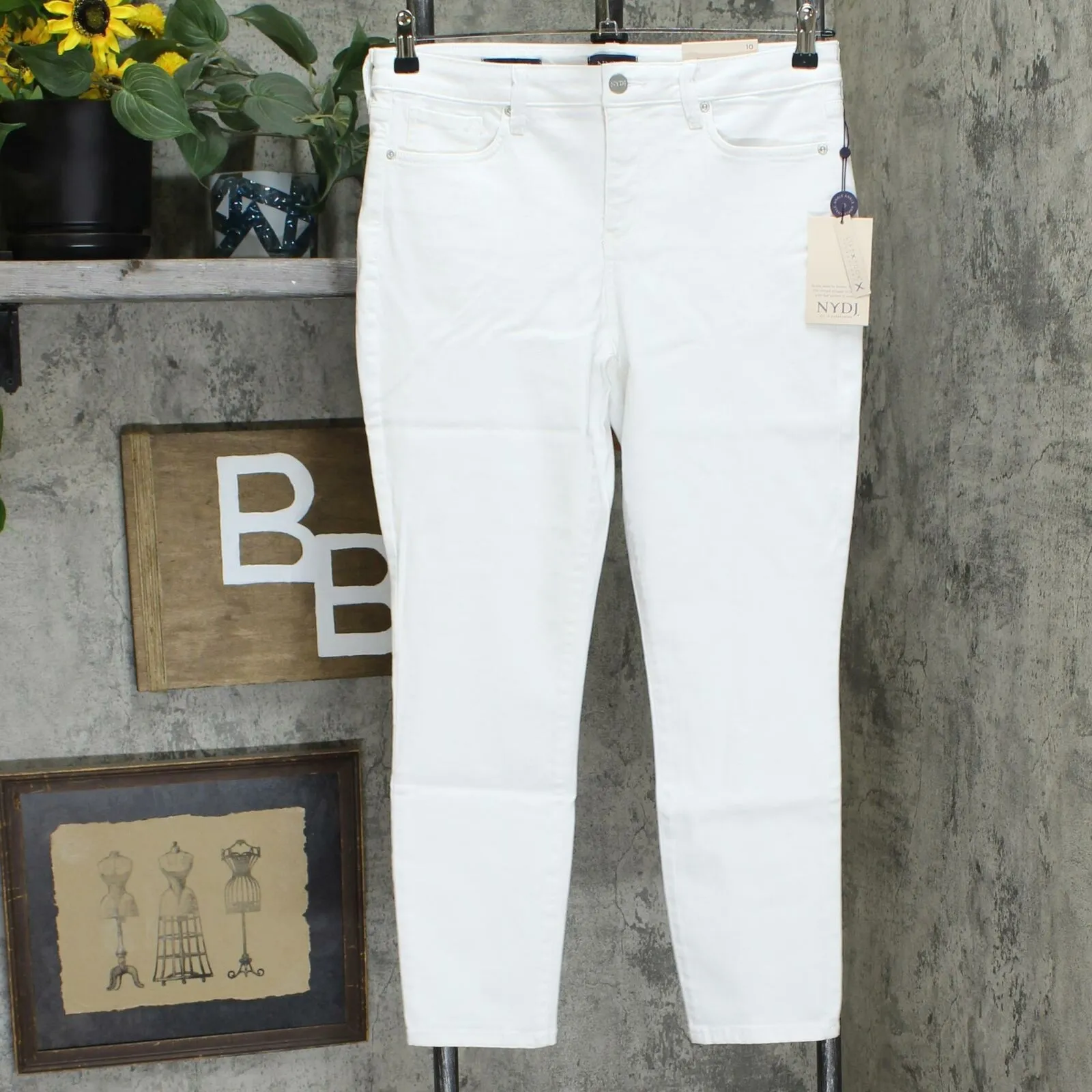 NWT NYDJ Womens Skinny Ankle 5-Pocket Jeans. A350722 0