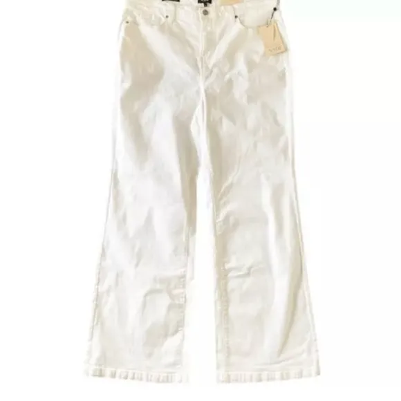 NYDJ - NWT Teresa White Wide Leg Stretch Jeans