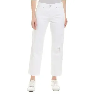 Nydj Women's Jenna Straight Ankle With Raw Hem Pants