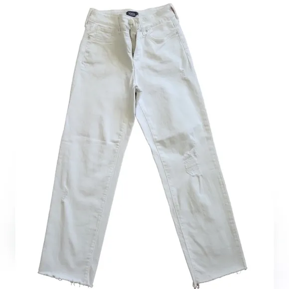 Nydj Women's Jenna Straight Ankle With Raw Hem Pants
