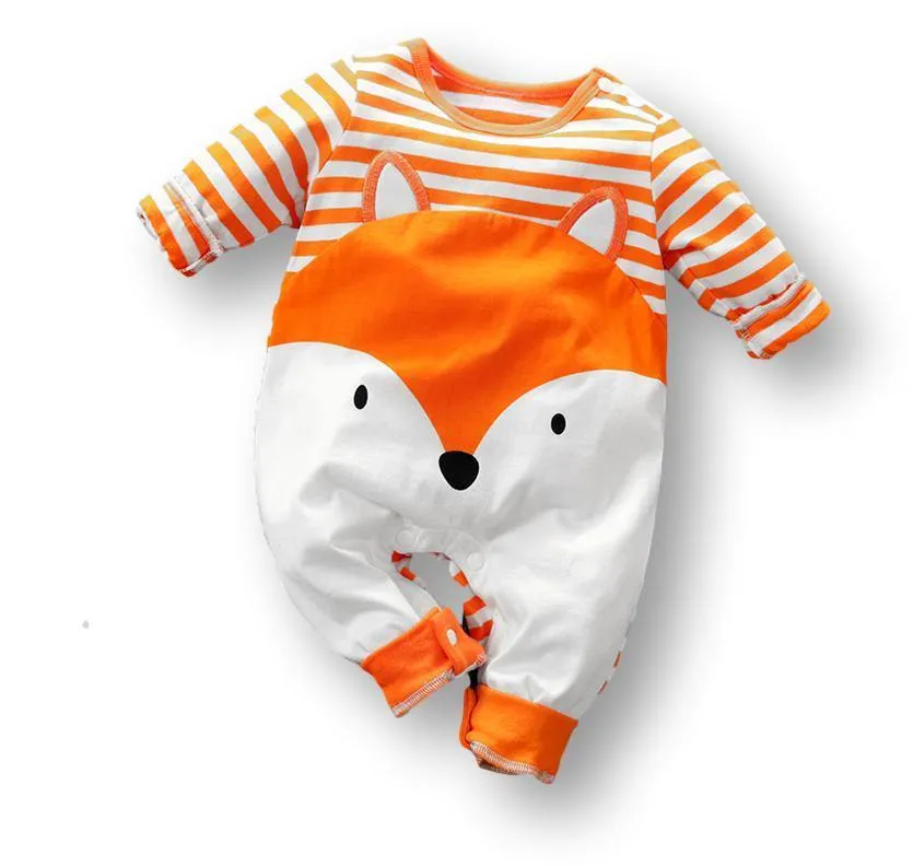 Orange Fox Babysuit Romper
