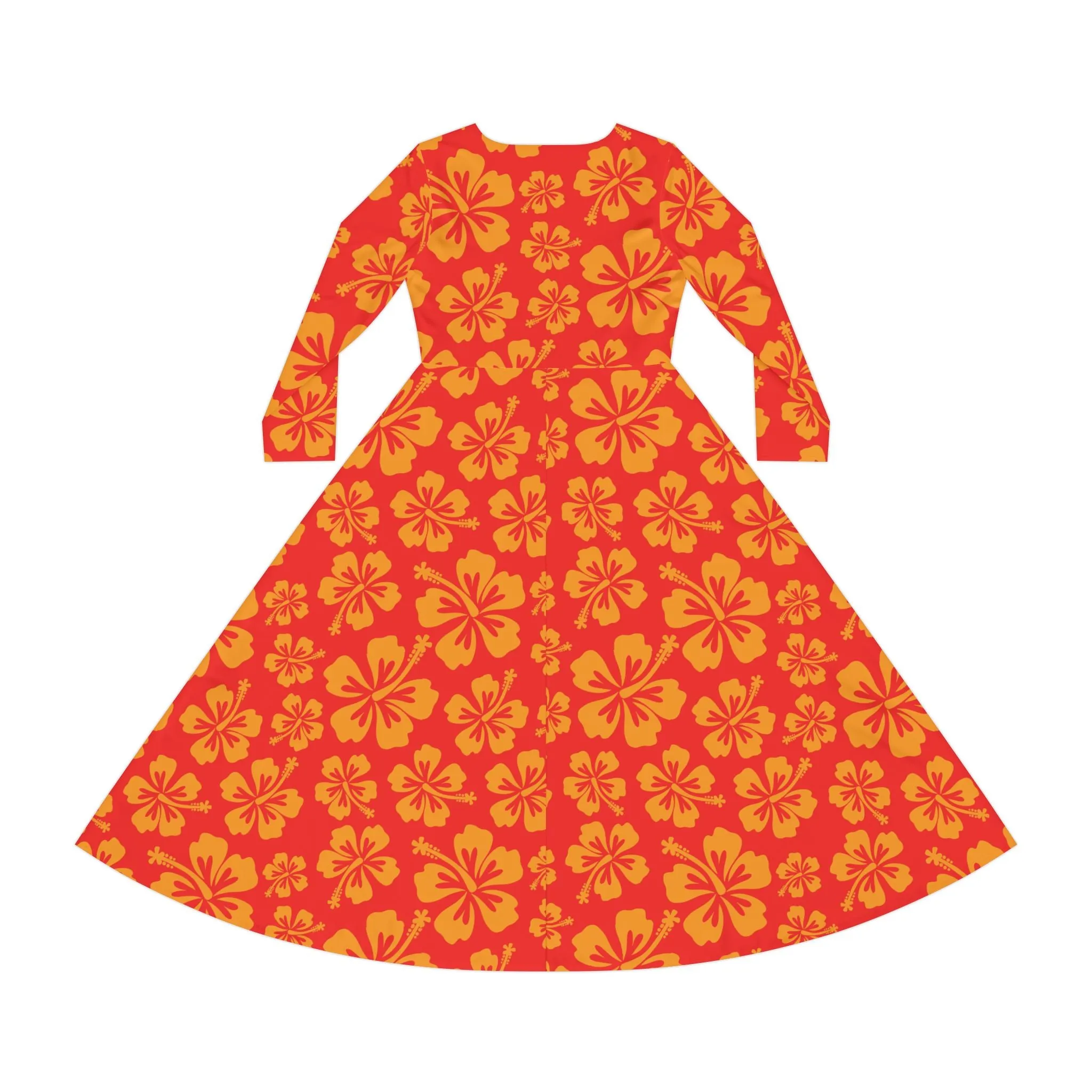 Orange Hibiscus Dance Dress