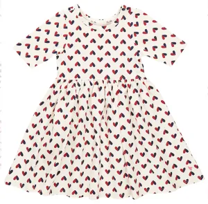 Organic Steph Dress | Mini Half Hearts
