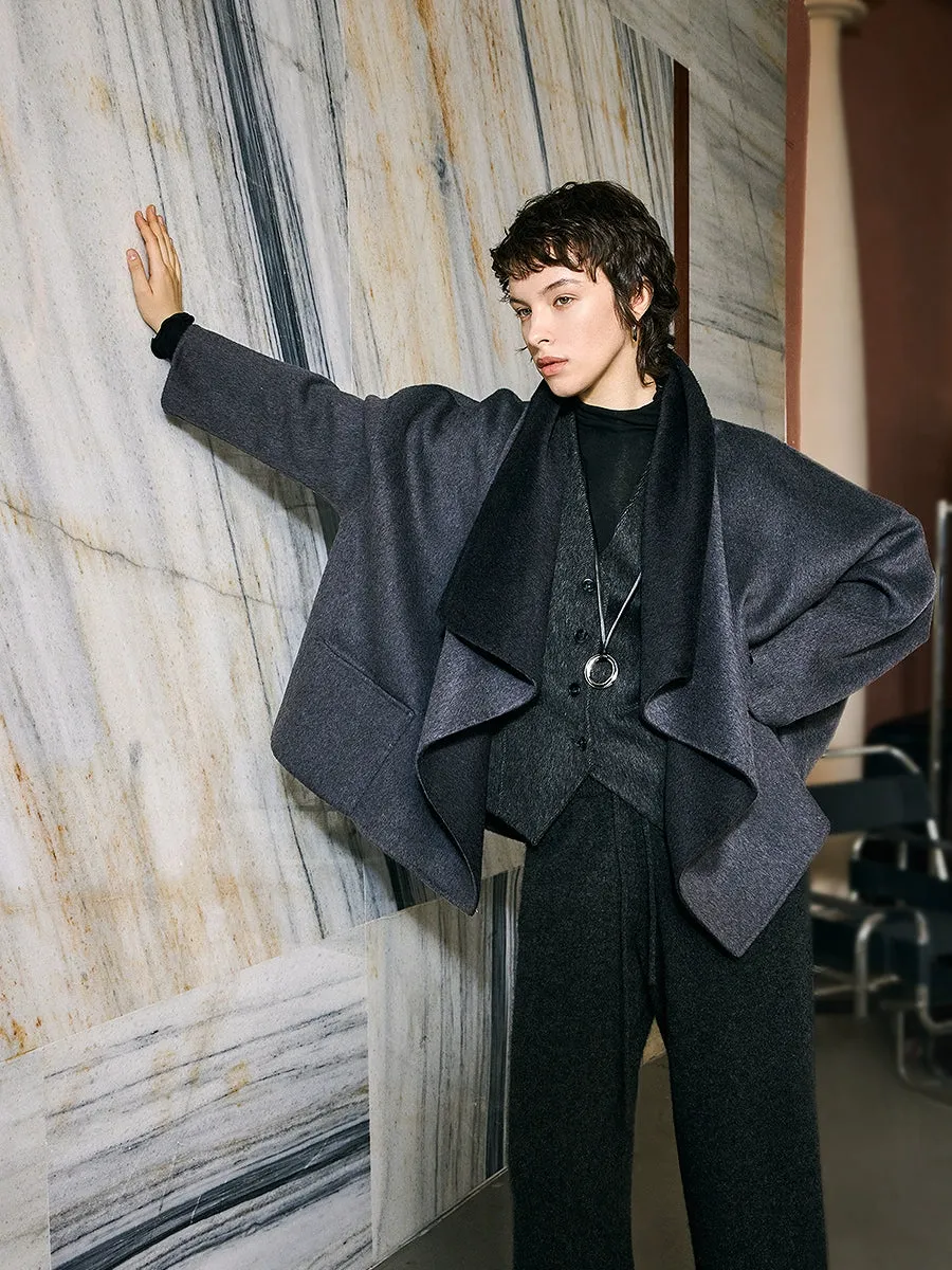 Oversized Two-Tone Coat