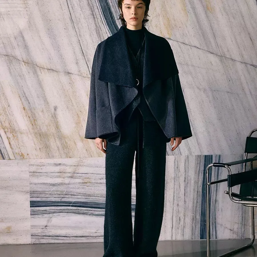 Oversized Two-Tone Coat