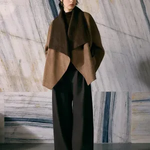 Oversized Two-Tone Coat