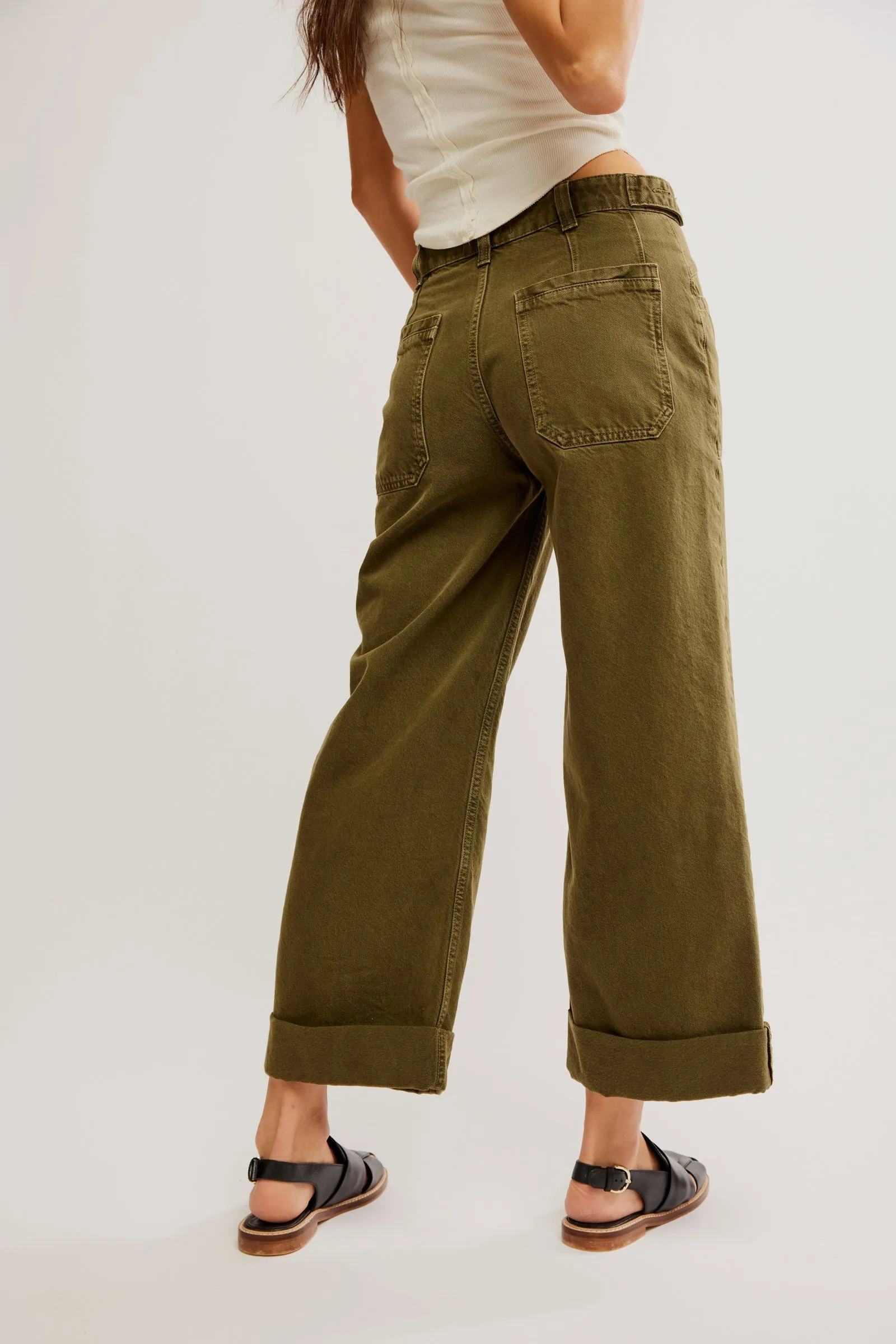 Palmer Cuffed Jean Army