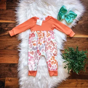 Pastel Leopard Infant Romper