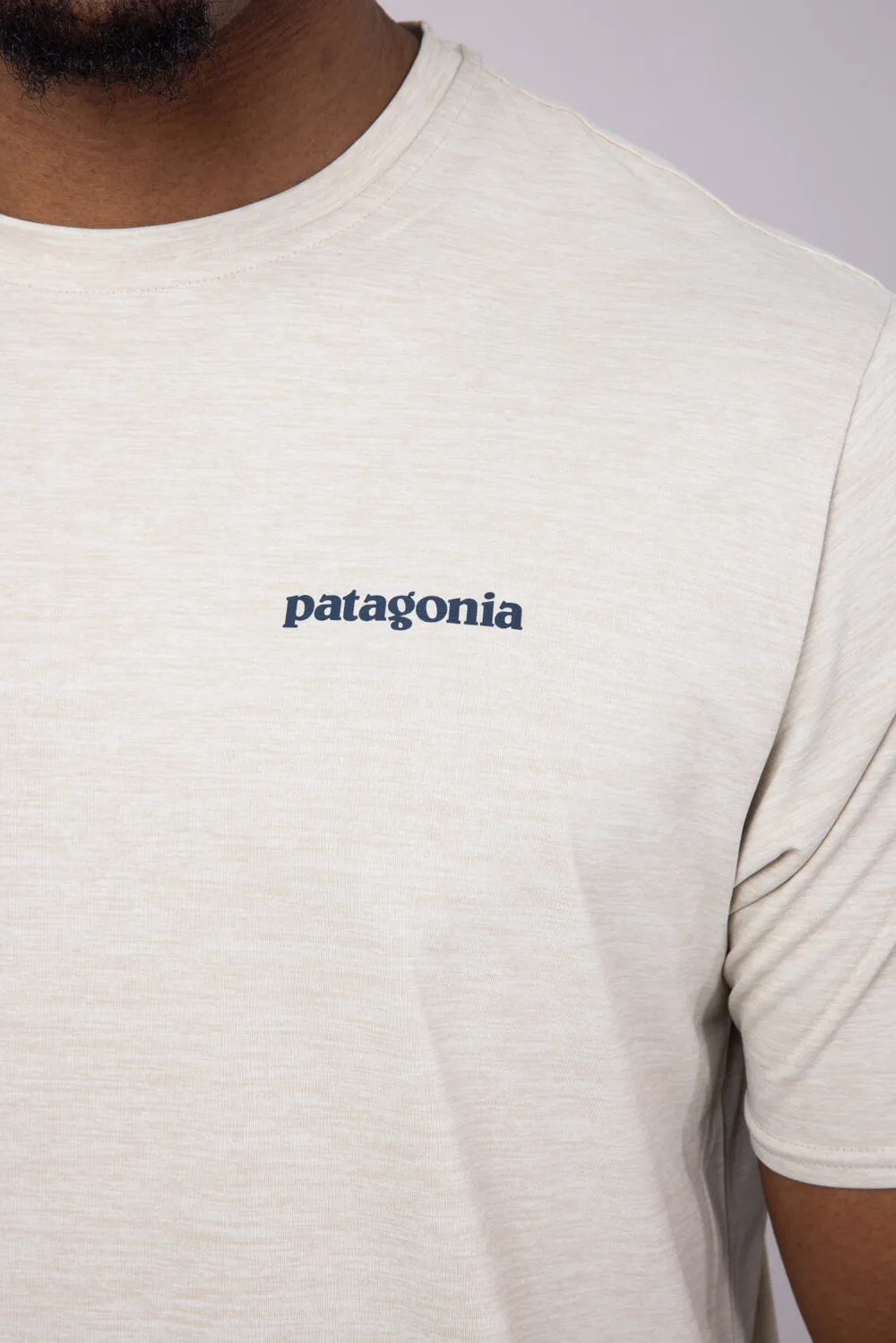 Patagonia Men’s Capeliene Cool Daily Graphic T-Shirt for Men in Pumice | 45355-BPMX