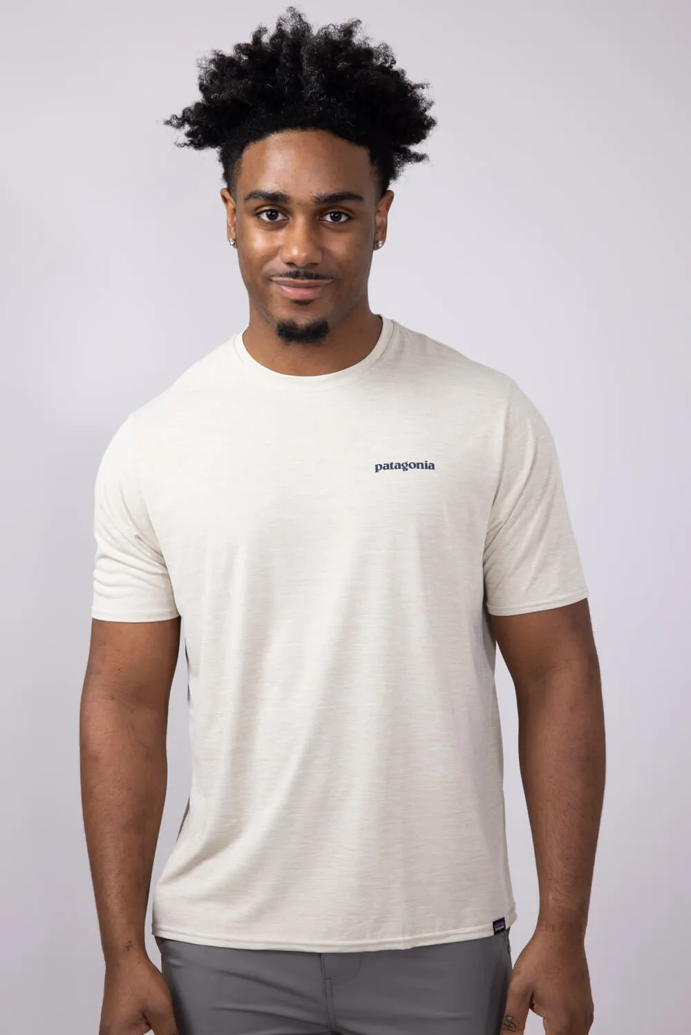 Patagonia Men’s Capeliene Cool Daily Graphic T-Shirt for Men in Pumice | 45355-BPMX