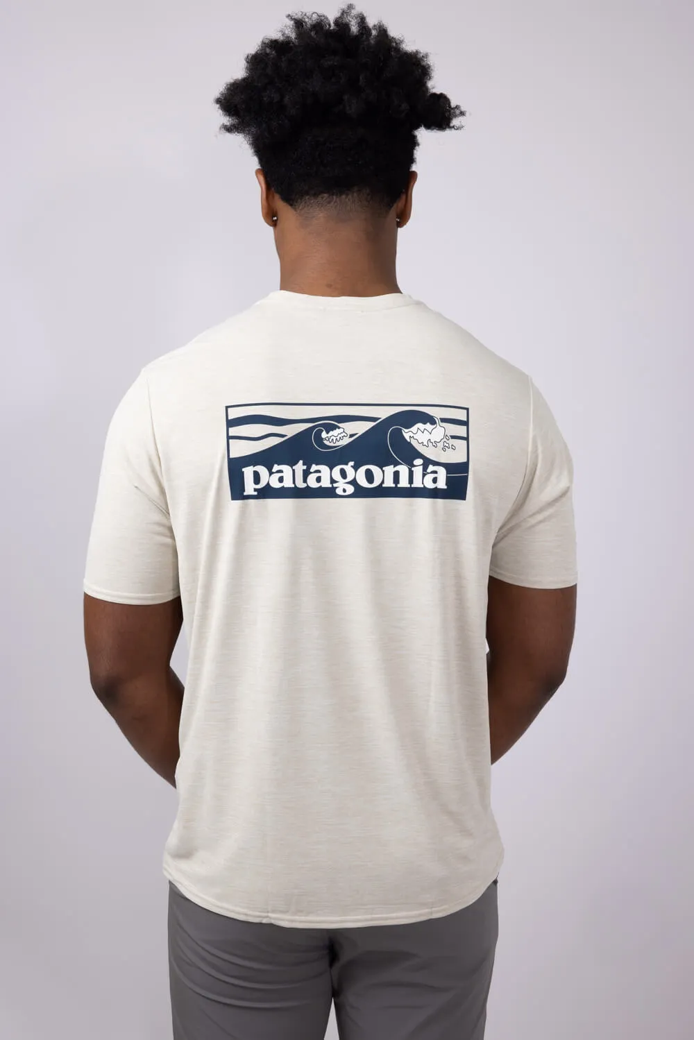 Patagonia Men’s Capeliene Cool Daily Graphic T-Shirt for Men in Pumice | 45355-BPMX