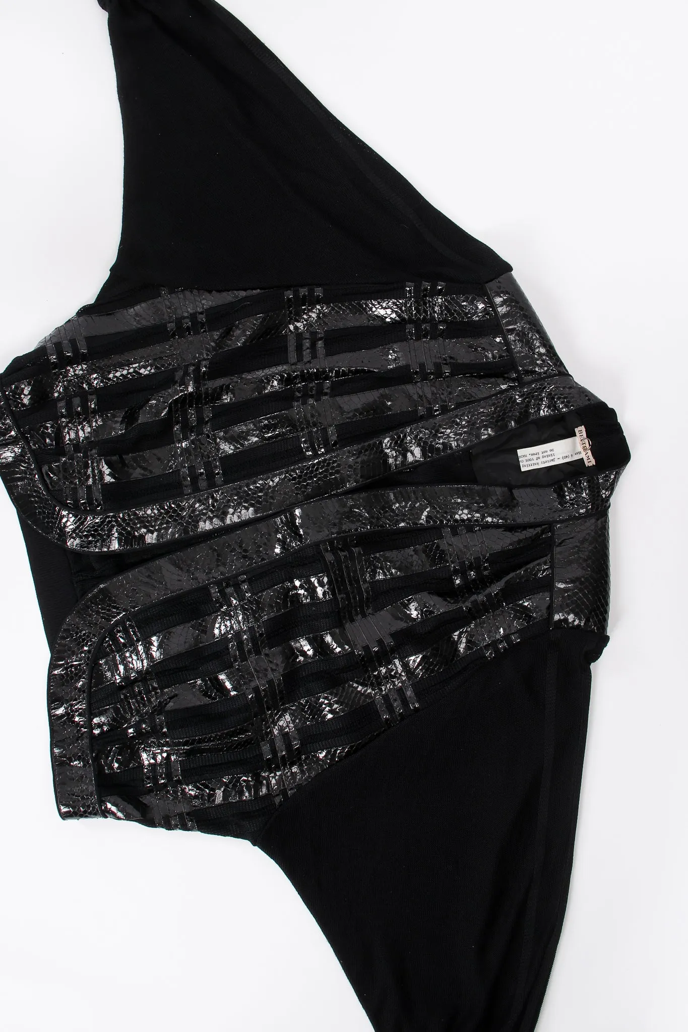 Plaid Snake Batwing Jacket