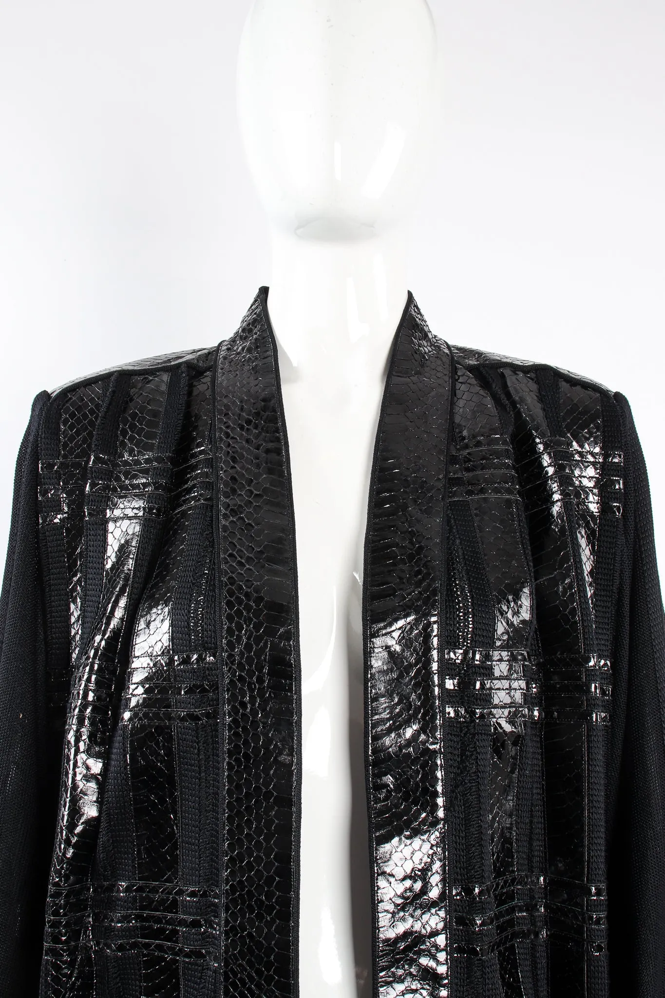 Plaid Snake Batwing Jacket