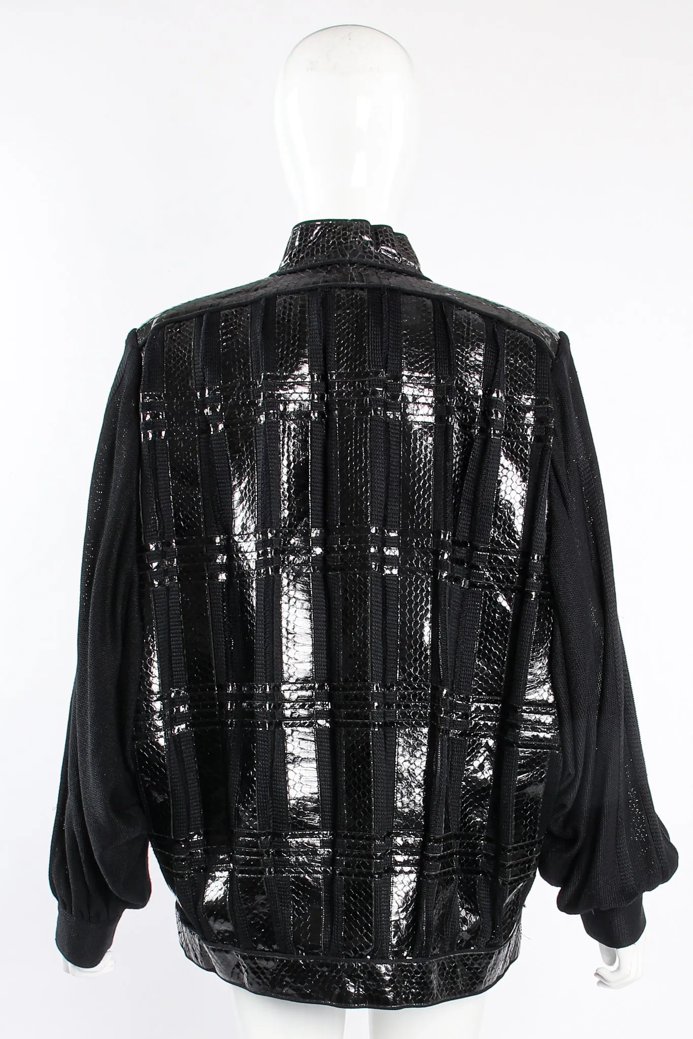 Plaid Snake Batwing Jacket