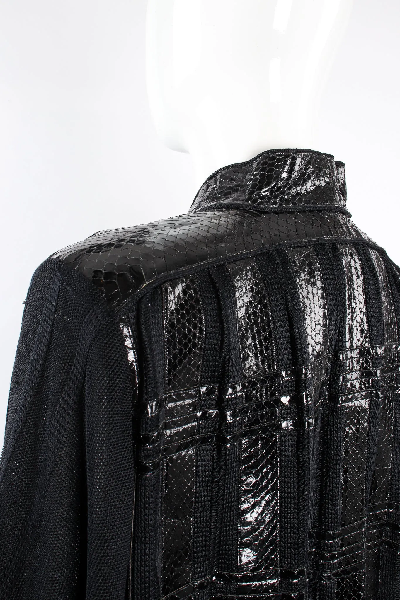 Plaid Snake Batwing Jacket