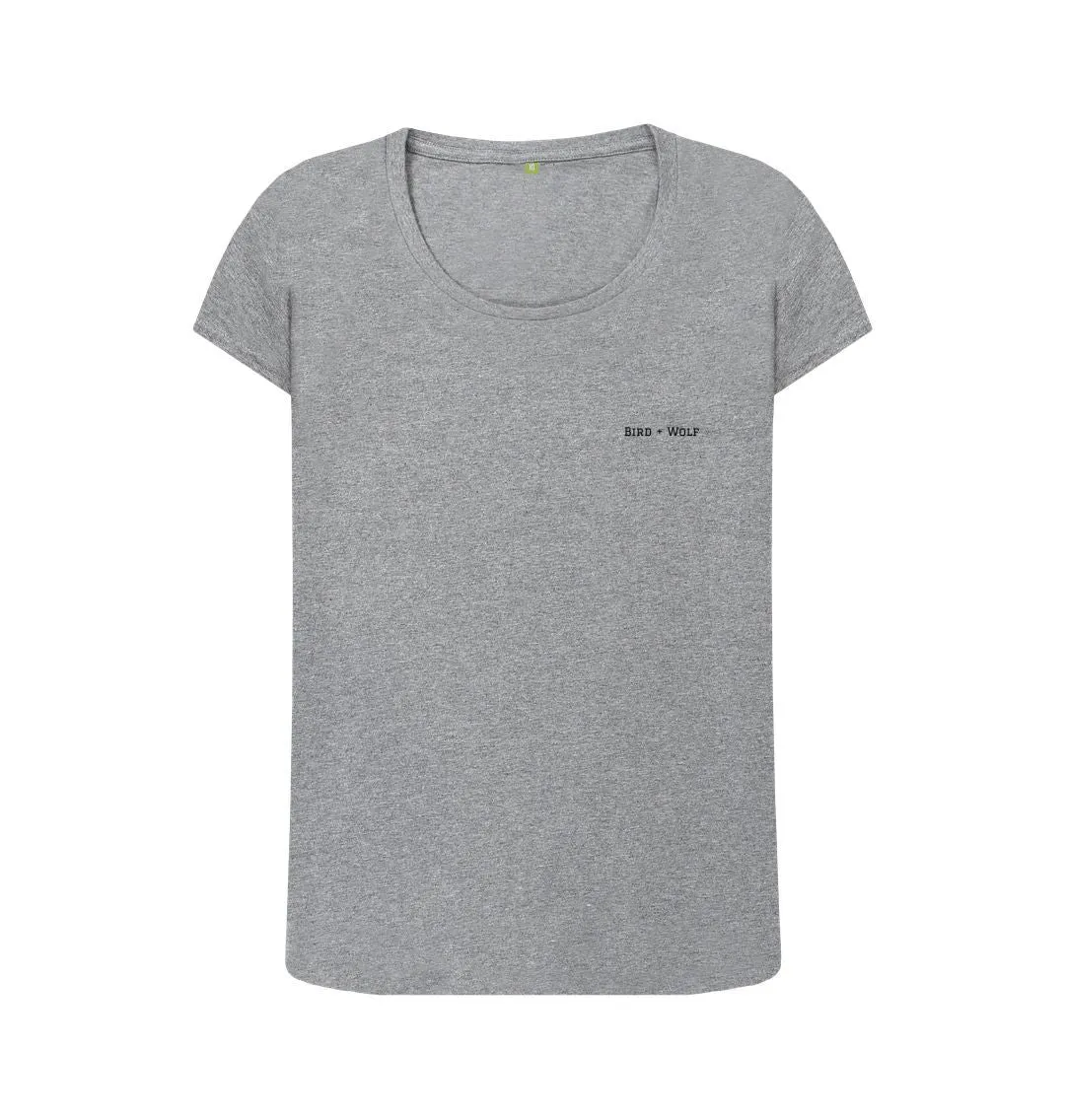 Plain Scoop Neck Tee