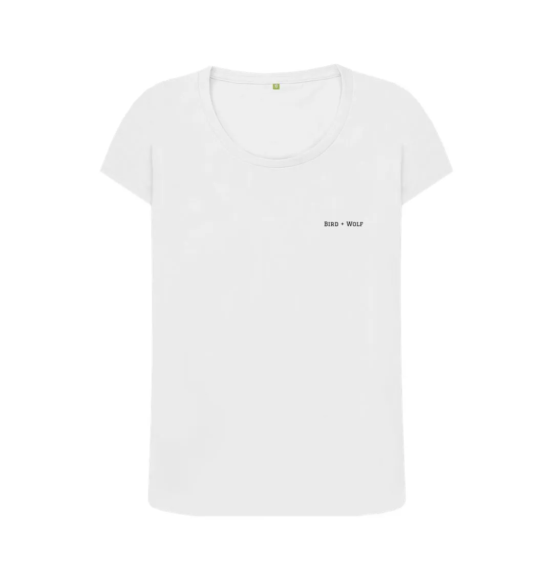 Plain Scoop Neck Tee