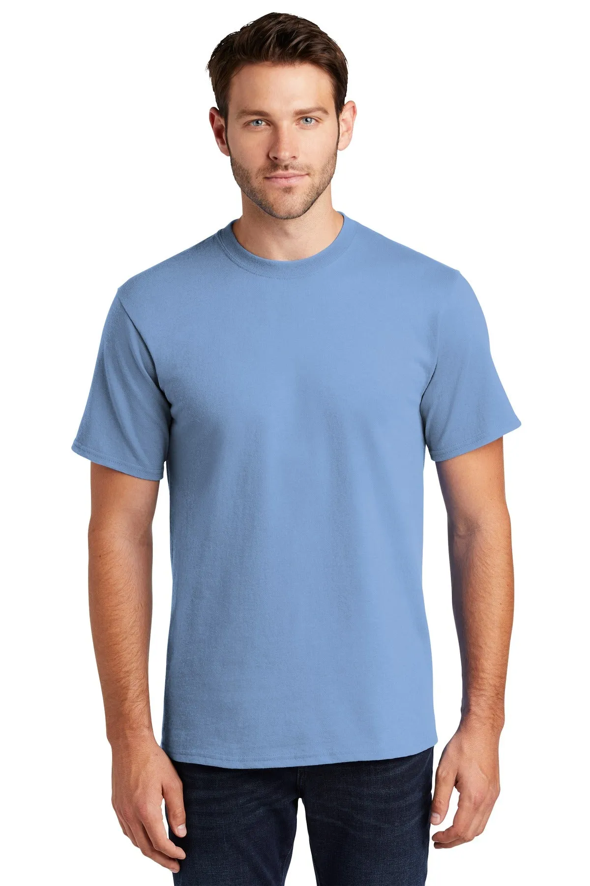 Port & Company Tall Essential Tee.  PC61T Light Blue Tall