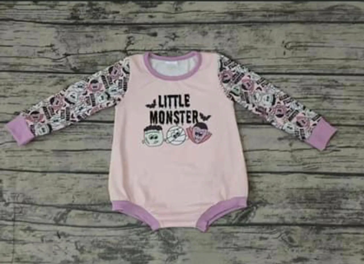 PRE ORDER LITTLE MONSTER ROMPER - THE STALKER 3-4 WEEK TAT