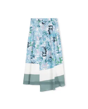 Printed Bottom Striped Skirt