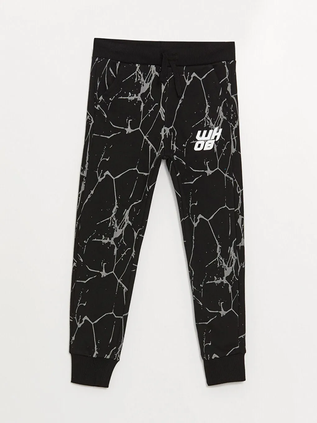 Printed Boys' Jogger Sweatpants With Elastic Waist