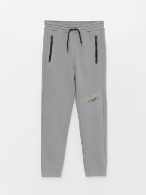 Printed Boys Jogger Sweatpants With Elastic Waist