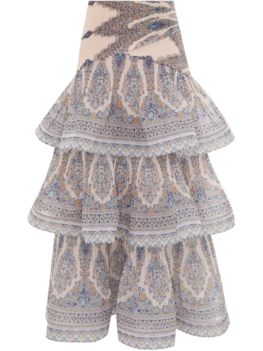 Printed long skirt