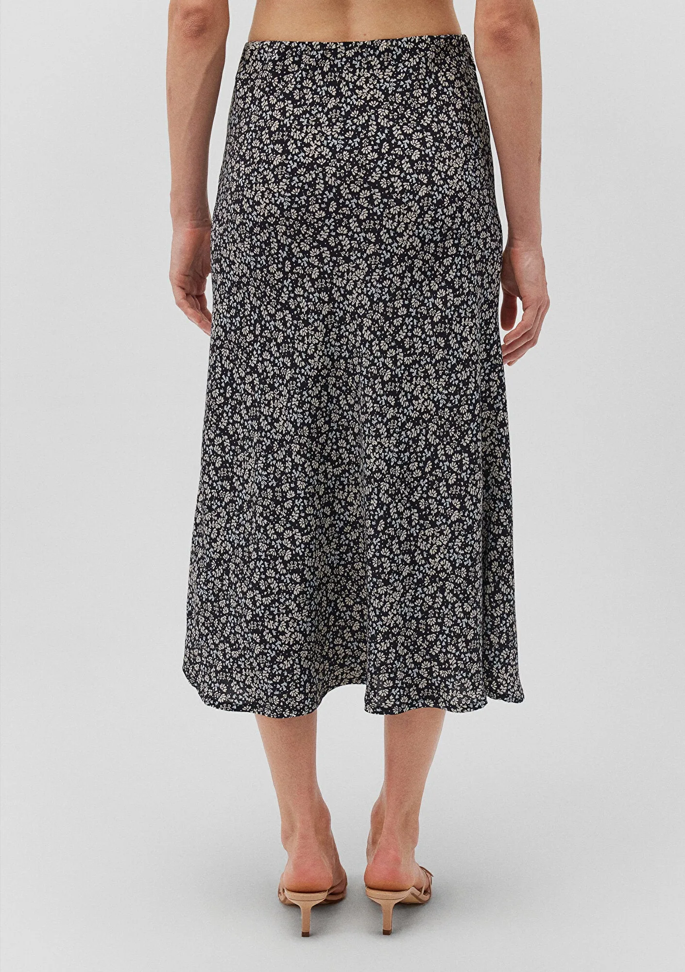 Printed Midi Skirt