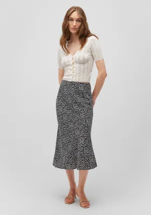 Printed Midi Skirt