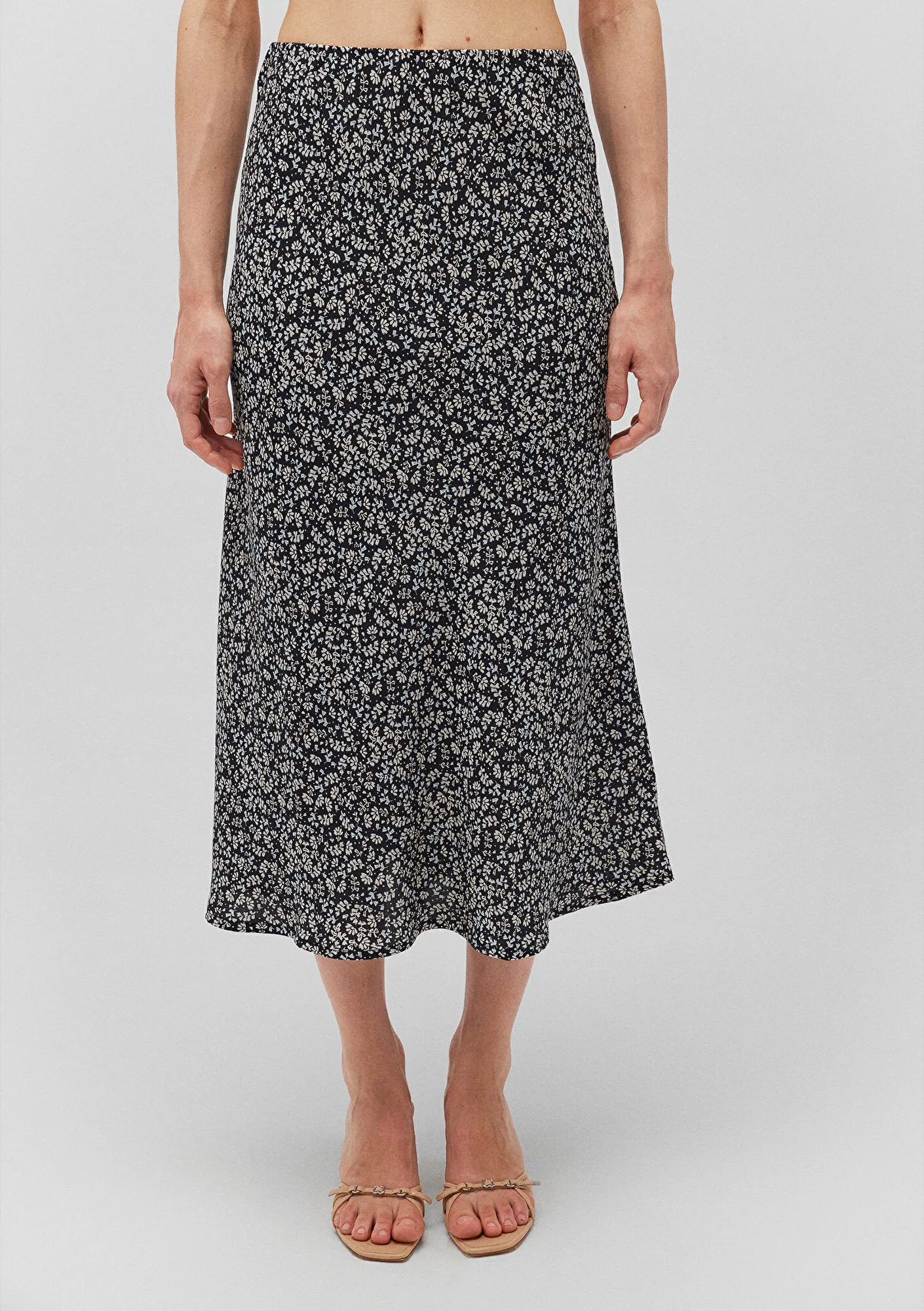 Printed Midi Skirt