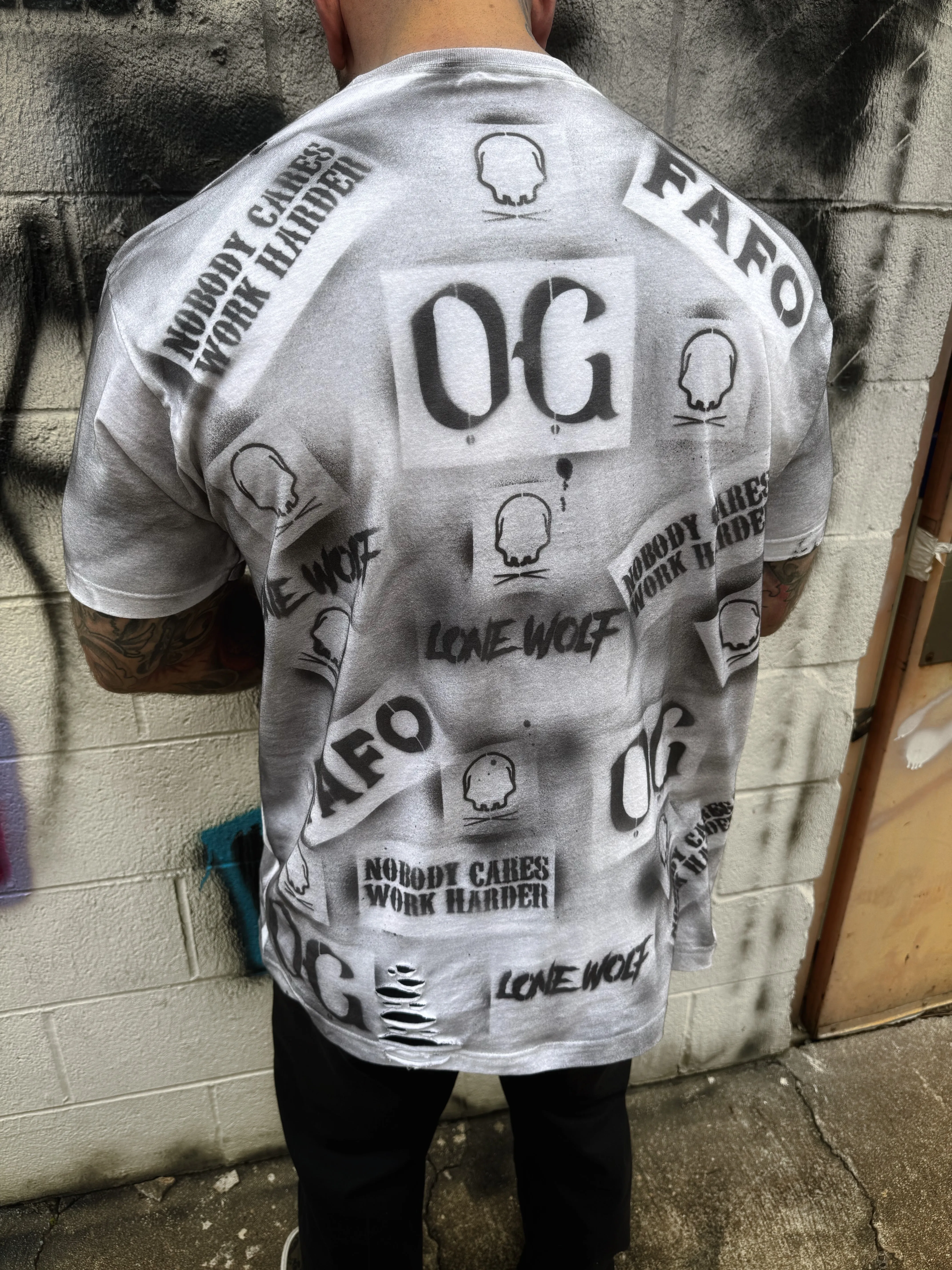 PUNK DESIGN BLAST WHITE TEE