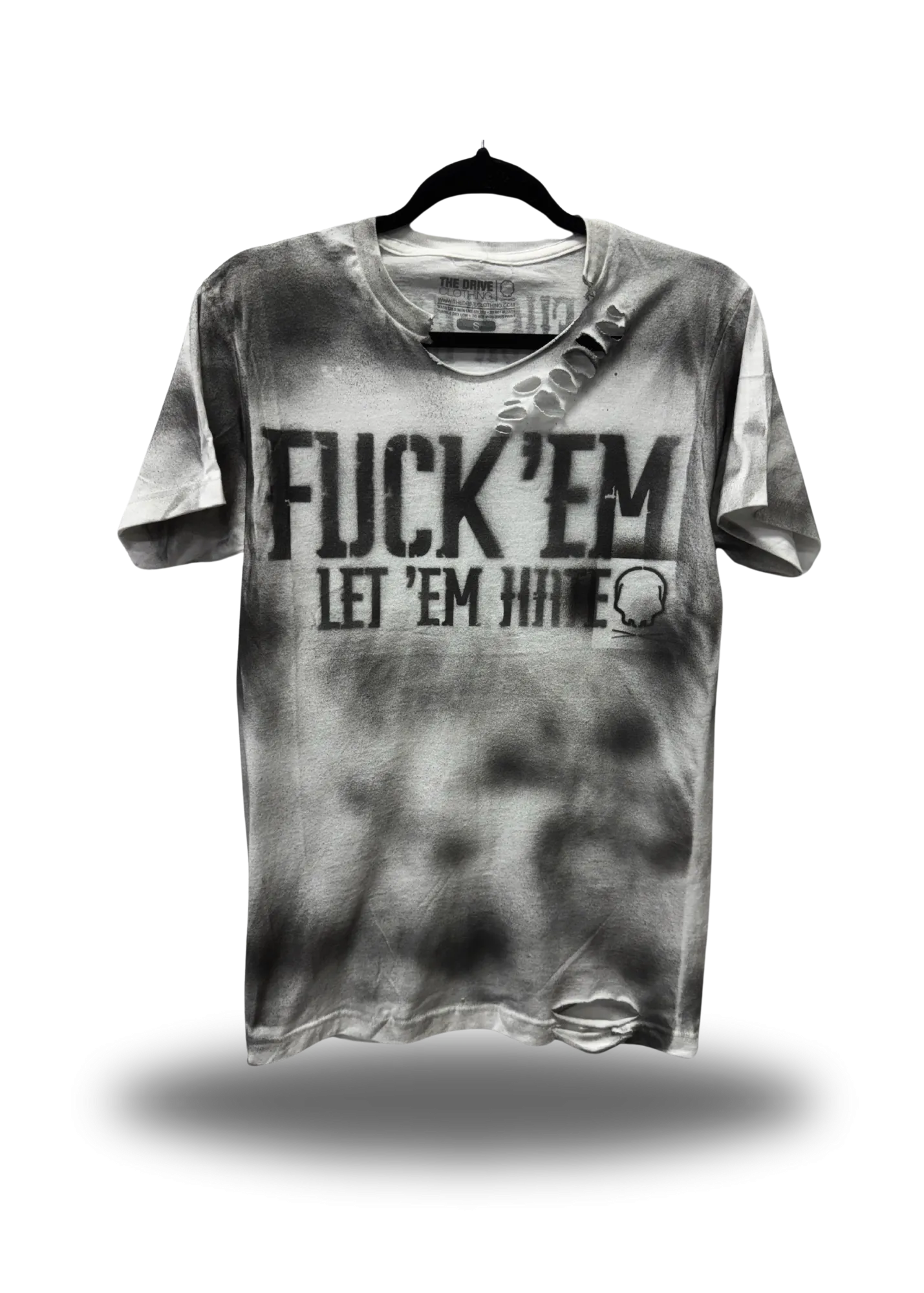 PUNK FUCK 'EM ROAD RASH WHITE TEE
