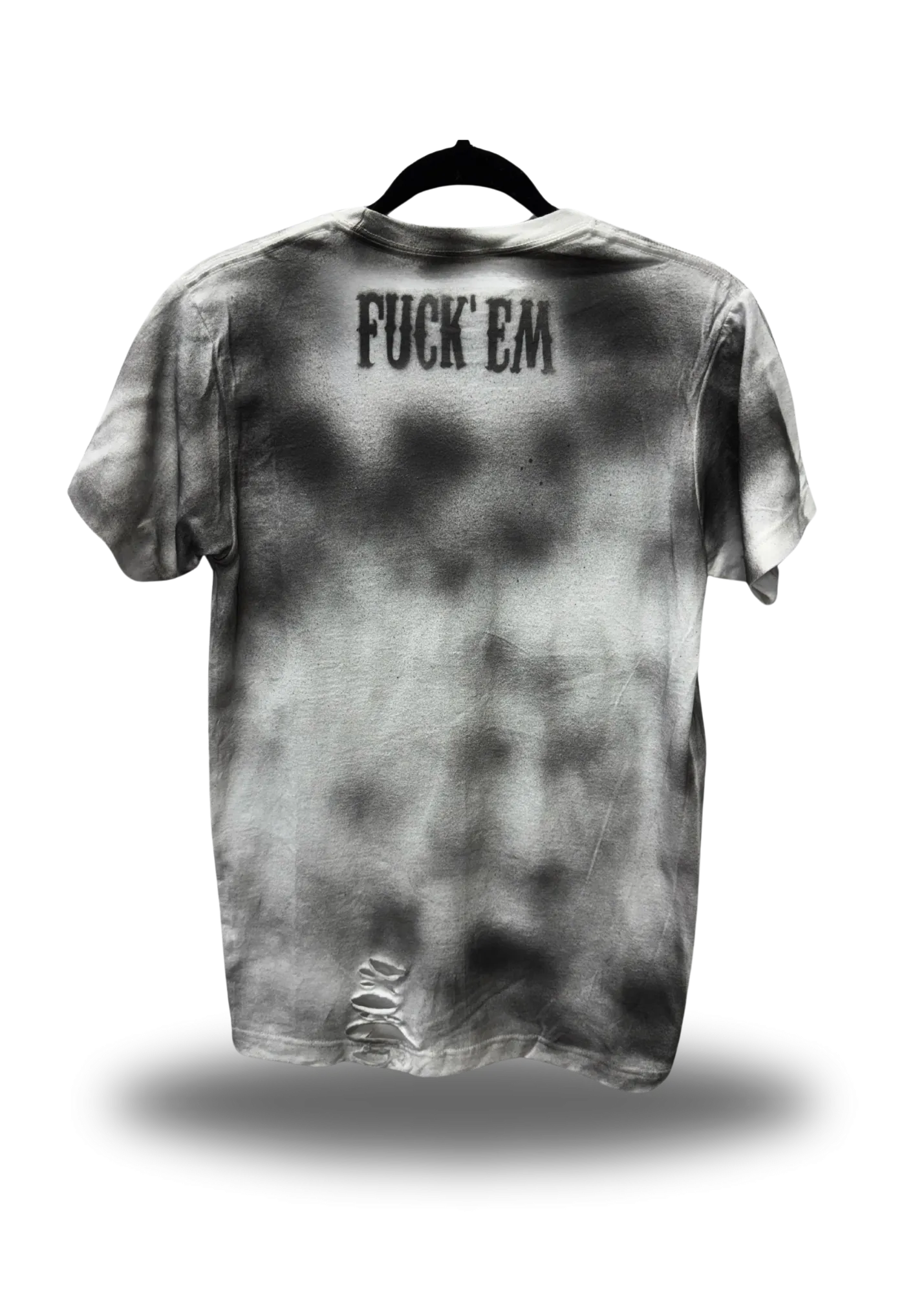PUNK FUCK 'EM ROAD RASH WHITE TEE