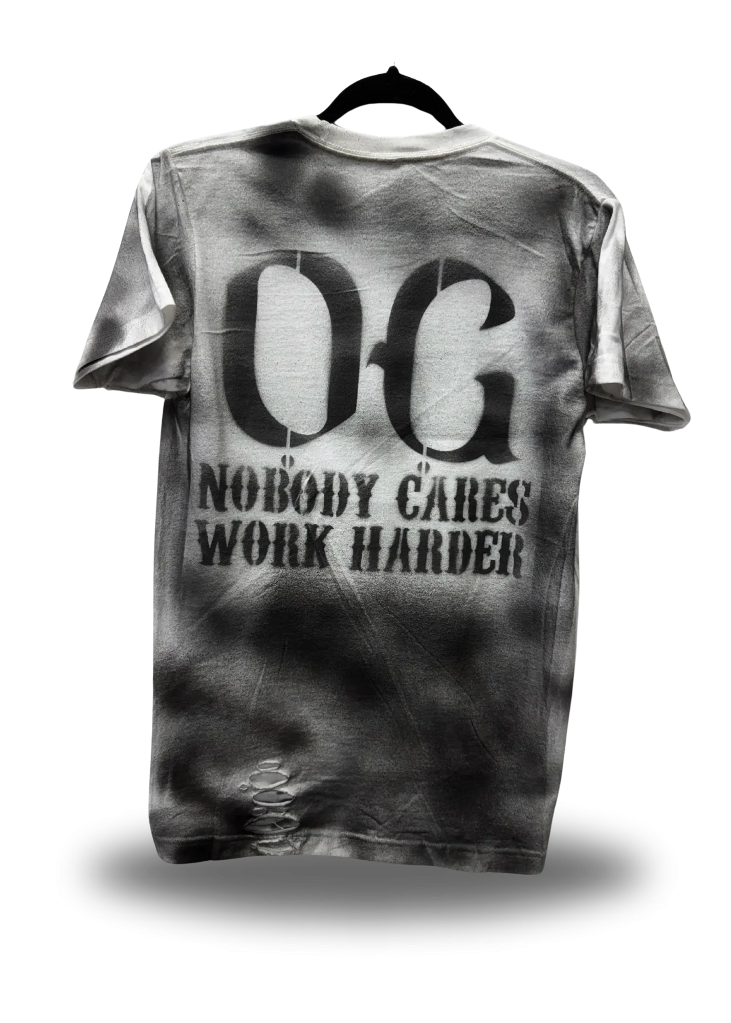 PUNK OG NOBODY CARES ROAD RASH WHITE TEE