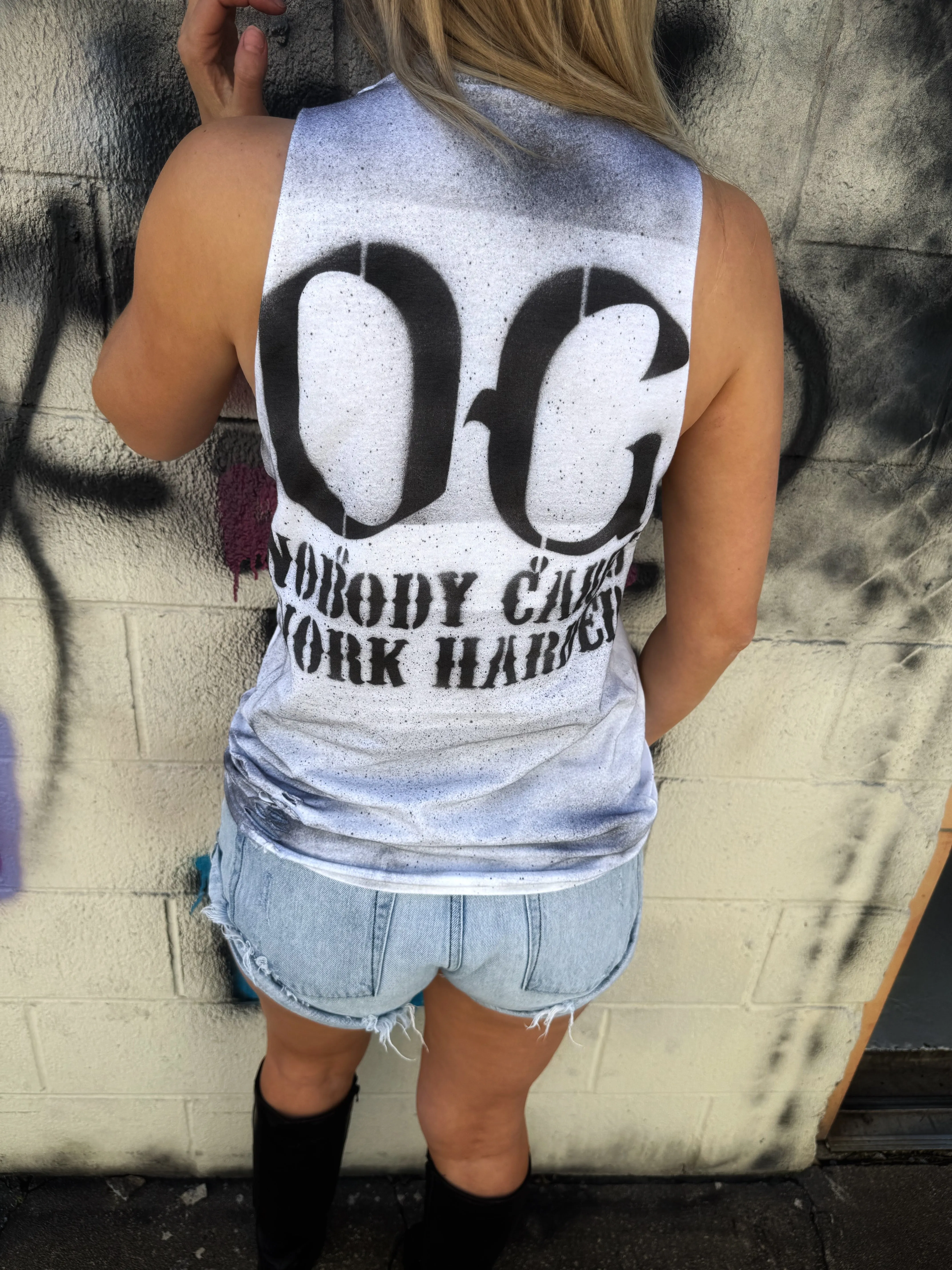 PUNK OG NOBODY CARES TANK TOP