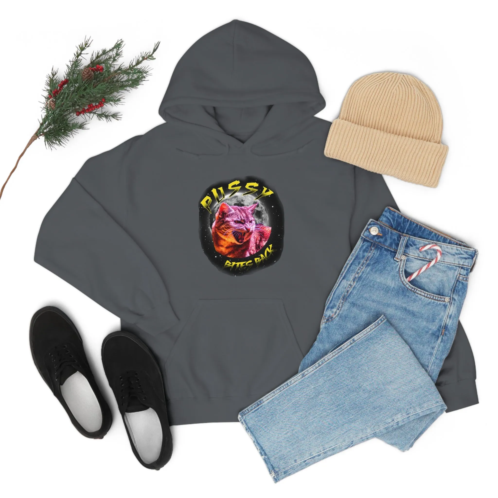 Pussy Bites Back Unisex Heavy Blend™ Hooded Sweatshirt (S-5XL)