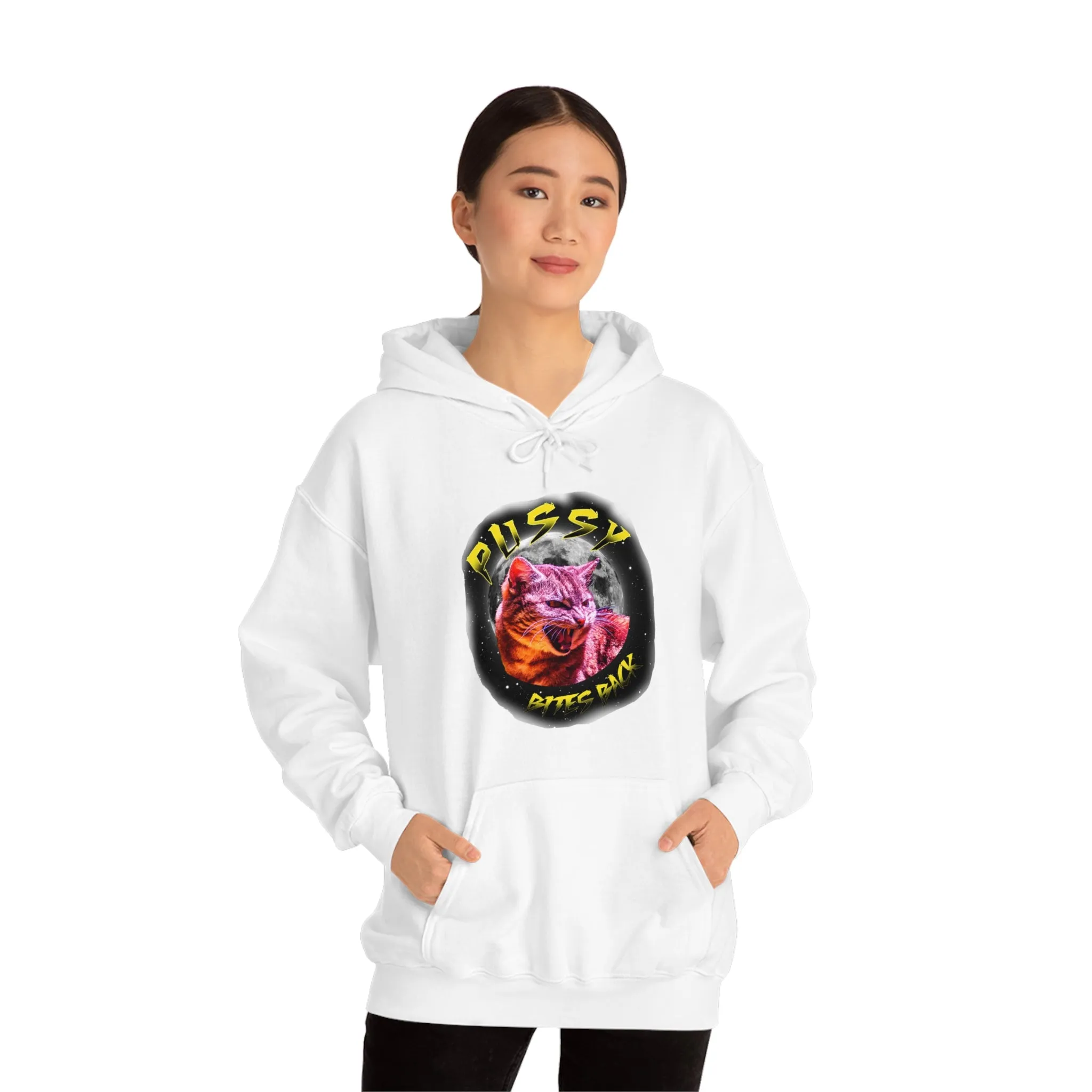 Pussy Bites Back Unisex Heavy Blend™ Hooded Sweatshirt (S-5XL)