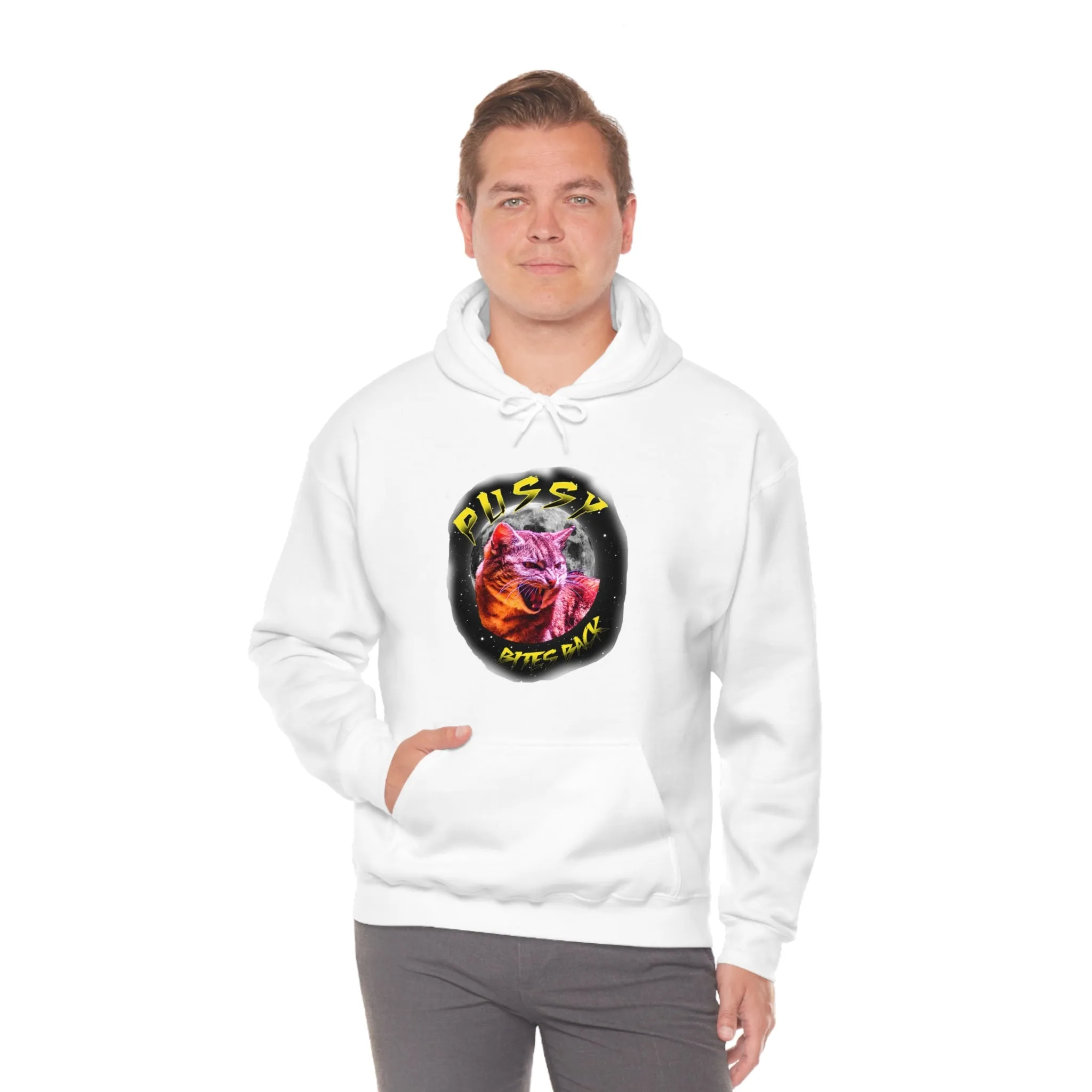 Pussy Bites Back Unisex Heavy Blend™ Hooded Sweatshirt (S-5XL)