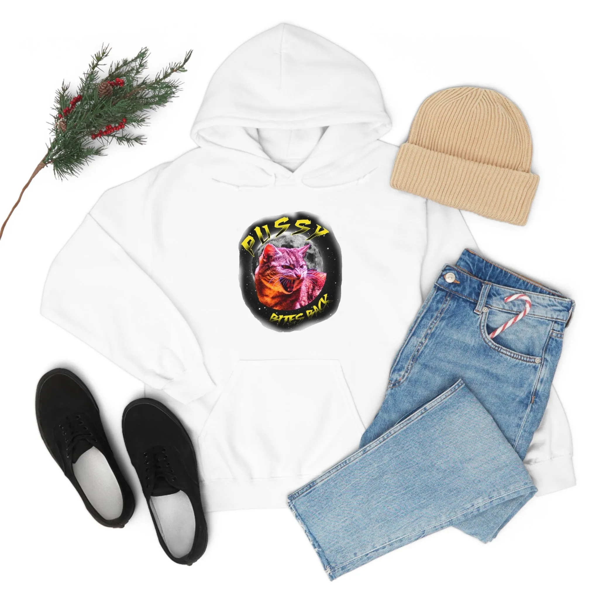 Pussy Bites Back Unisex Heavy Blend™ Hooded Sweatshirt (S-5XL)