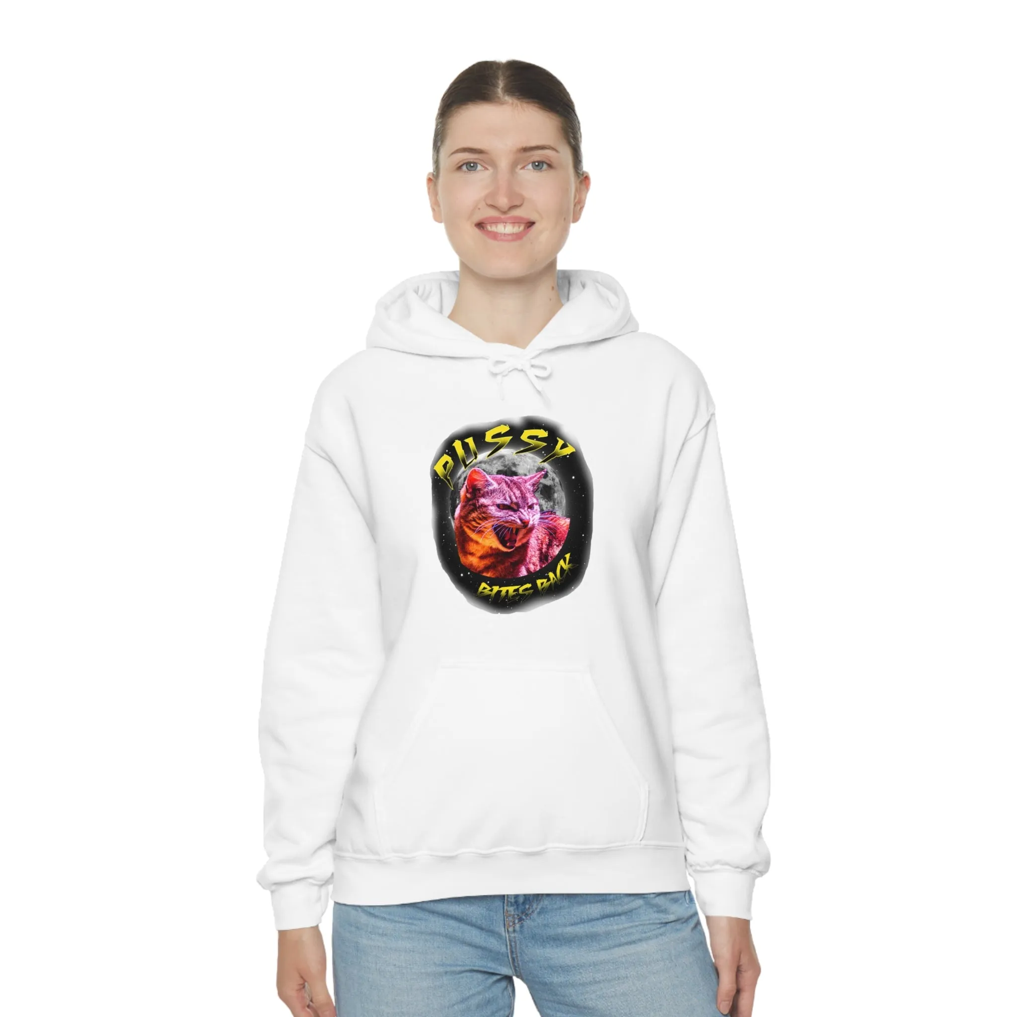 Pussy Bites Back Unisex Heavy Blend™ Hooded Sweatshirt (S-5XL)