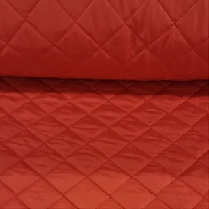 Quilted Jacket Lining Fabric Red 140cm