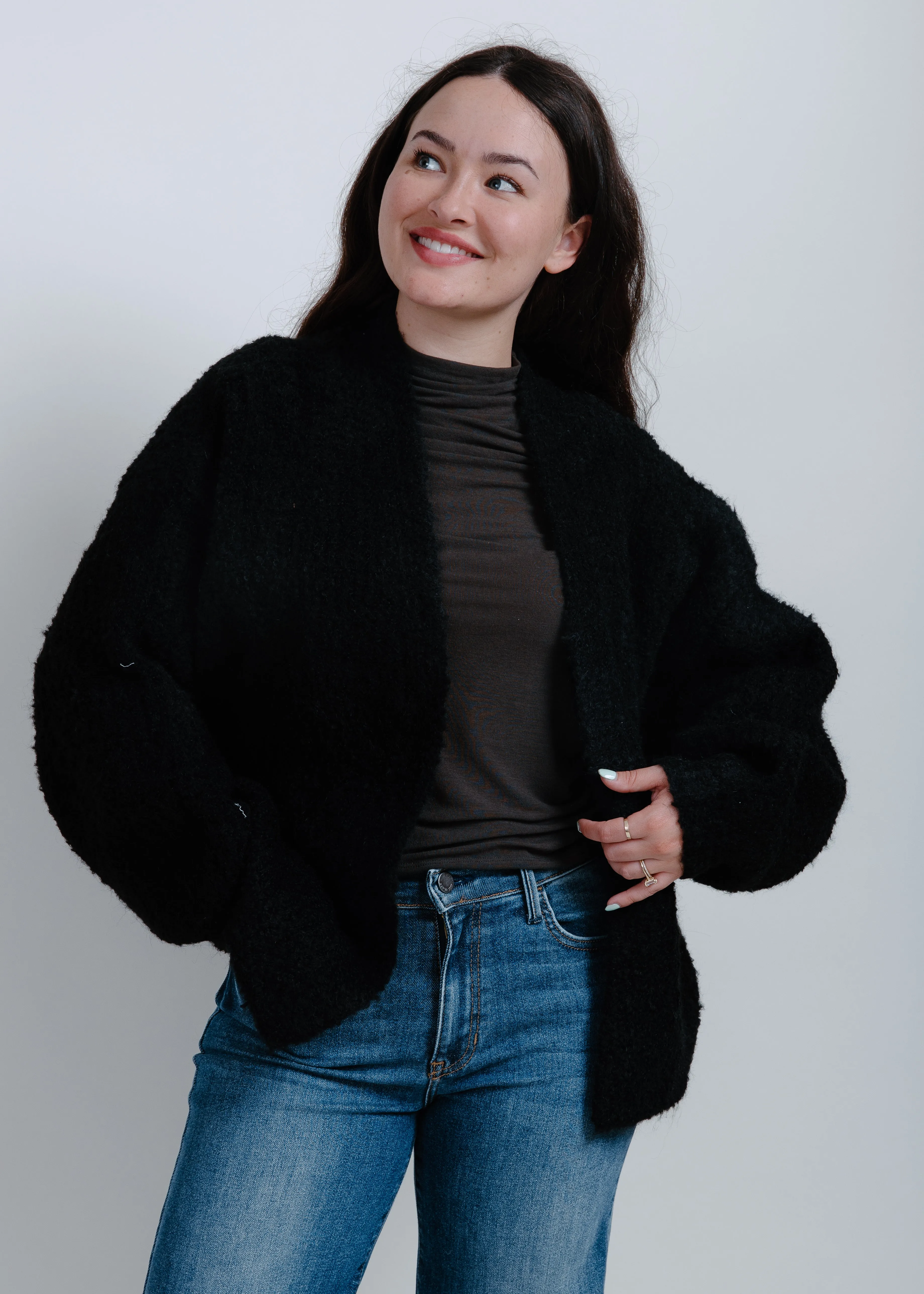 Rainy Nights Cardigan - Black
