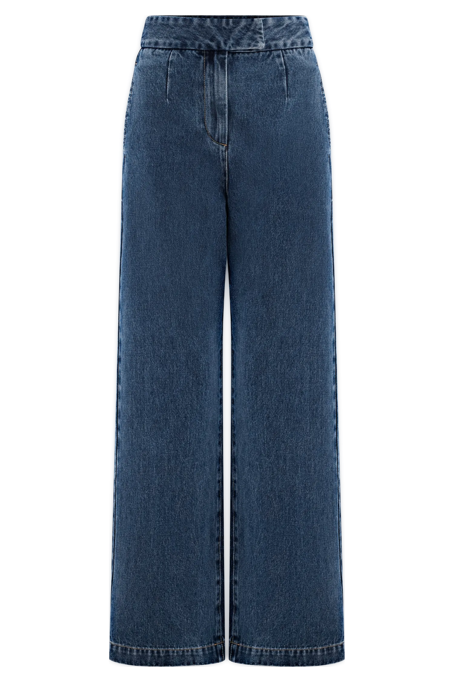 Rayne Wide Leg Denim Jeans - 90'S Blue