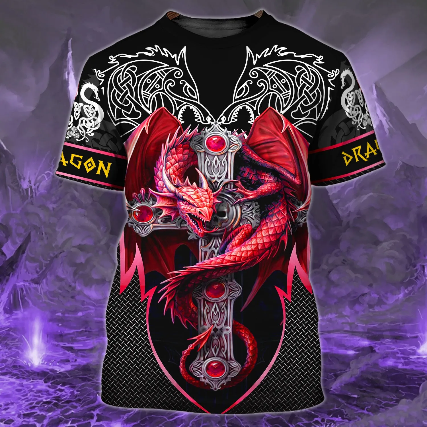 Red Dragon Tattoo 3D Full Print Shirts